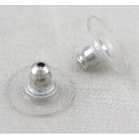 earring back, platinum plated