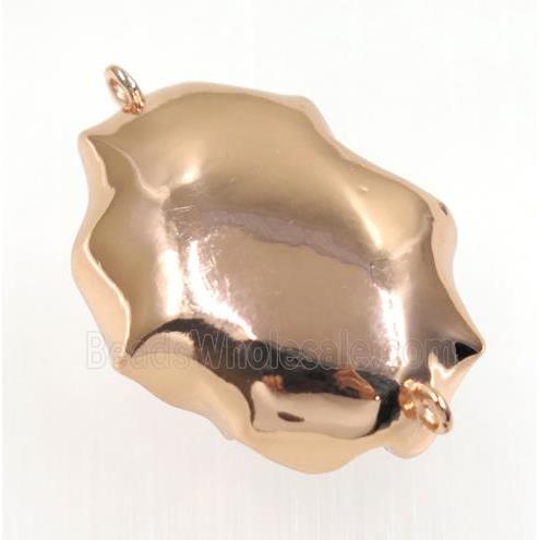copper connector, rose gold