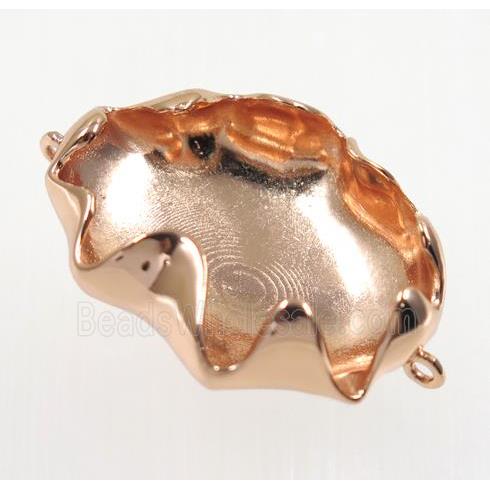 copper connector, rose gold