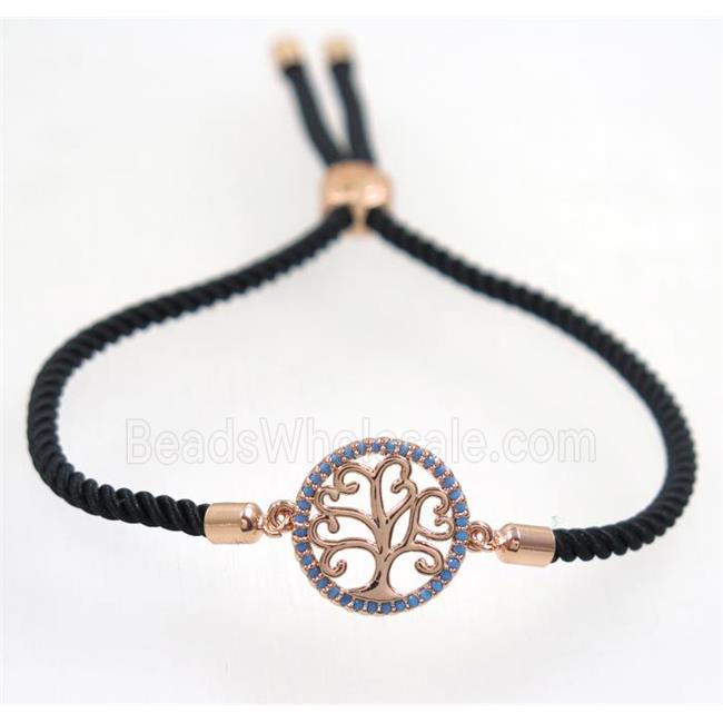 handmade bracelet with nylon wire, zircon bead