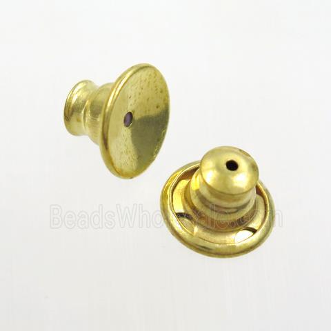 Copper Earring Nut Back Gold Plated