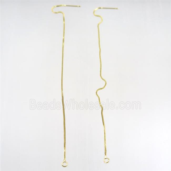 copper earring wire, gold plated