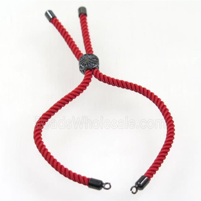 red nylon cord bracelet chain