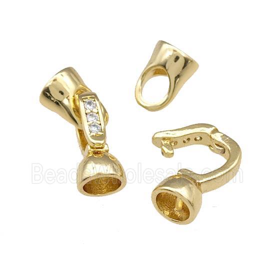 copper clasp, gold plated