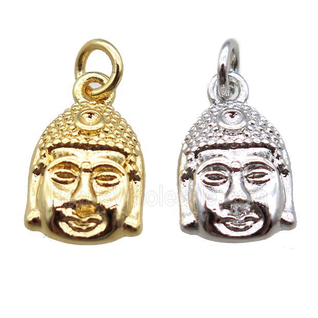 copper buddha pendant, mixed