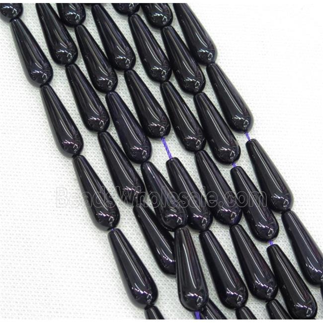 darkpurple Agate teardrop beads