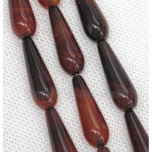 fancy Agate teardrop beads