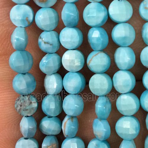 blue Turquoise coin beads