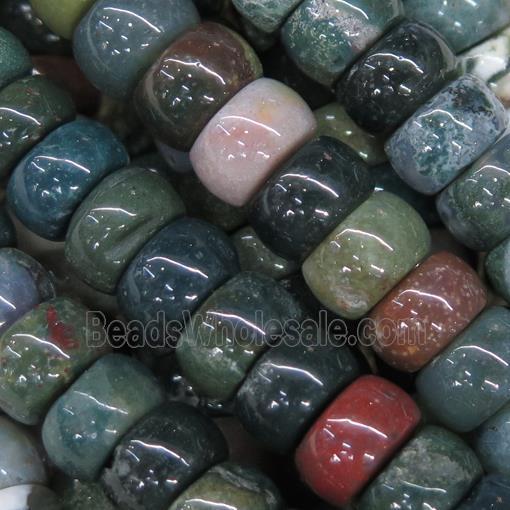 Indian Agate barrel beads