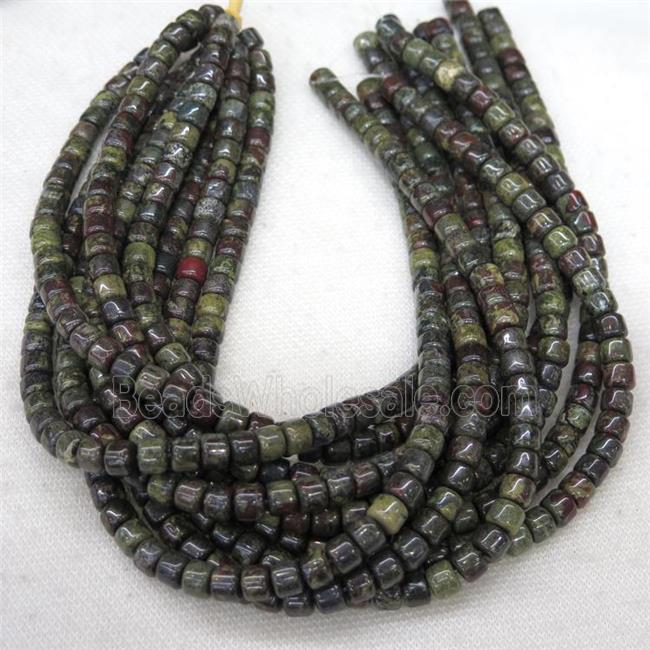 Dragon BloodStone barrel beads