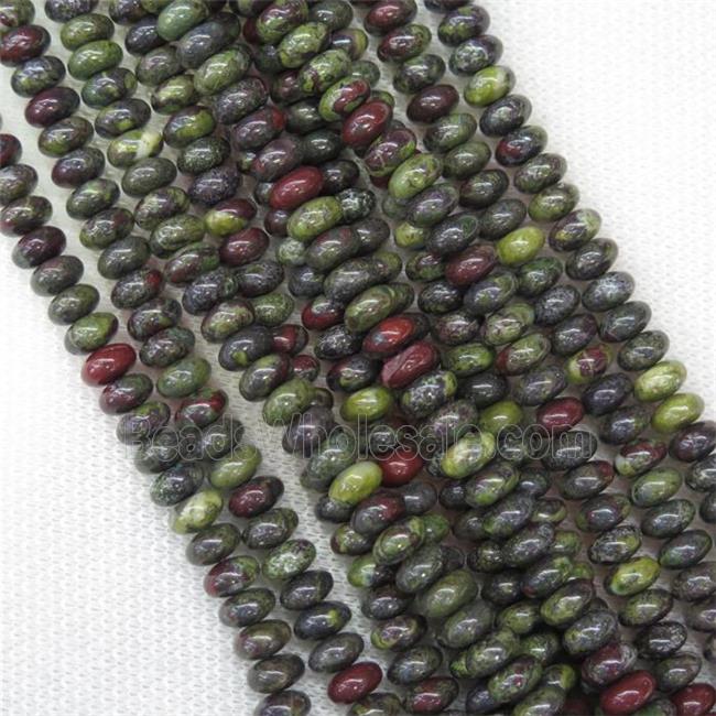 Dragon BloodStone rondelle beads
