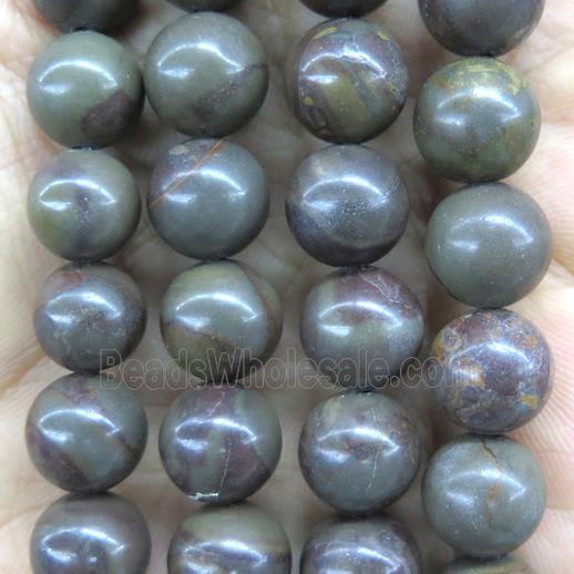 round Bamboo Jasper beads