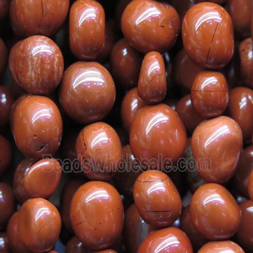 red Jasper bead chips, freeform