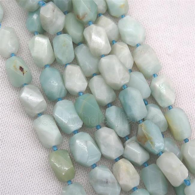 Chinese Amazonite nugget beads, freeform