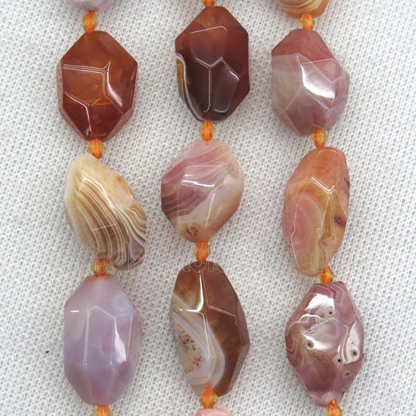 red Carnelian nugget beads, freeform