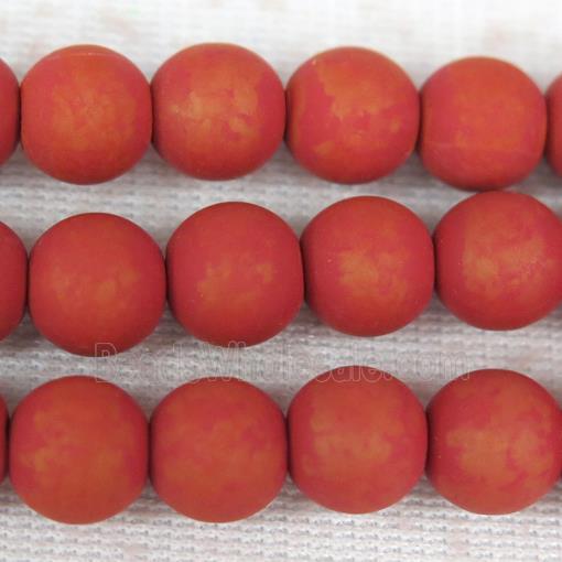 round red Fimo Polymer Clay Beads