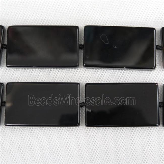 black Agate Beads, rectangle, dye
