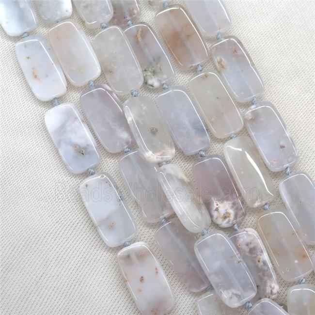 Cherry Agate Beads, rectangle