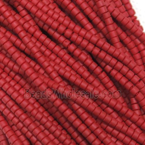 tiny red Lampwork Glass Beads