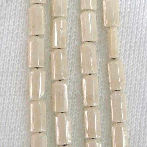 cream Oxidative Agate beads