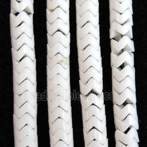 white Oxidative Agate wave beads
