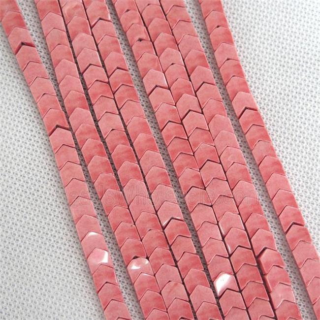 red Oxidative Agate beads
