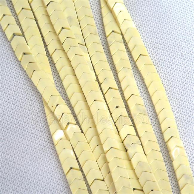 yellow Oxidative Agate beads