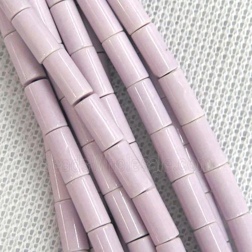 purple Oxidative Agate tube beads