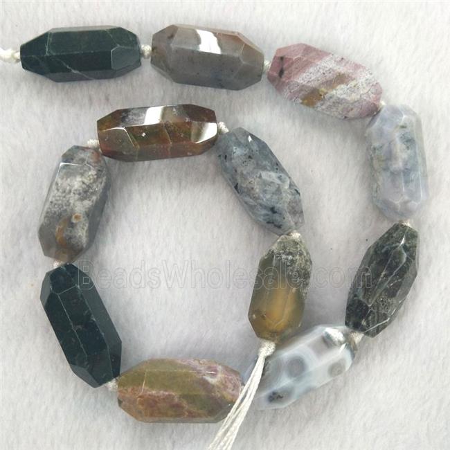 mixed Gemstone beads, faceted rice