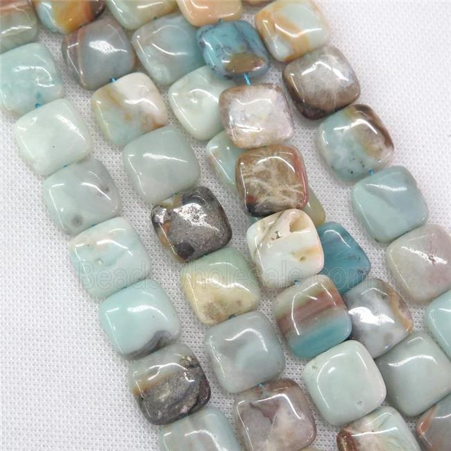 Chinese Amazonite square beads