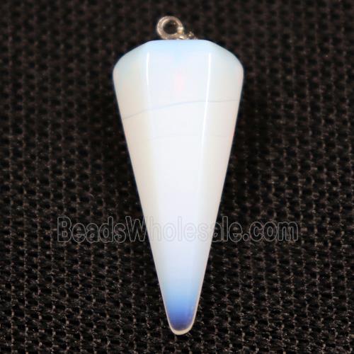 white opalite pendulum pendants