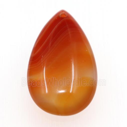 red agate pendants, teardrop