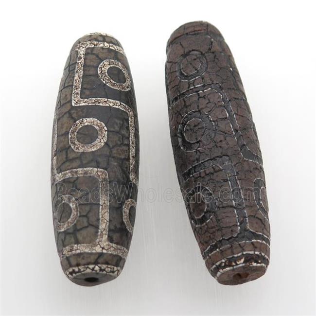 antique Tibetan Dzi rice Beads, eye
