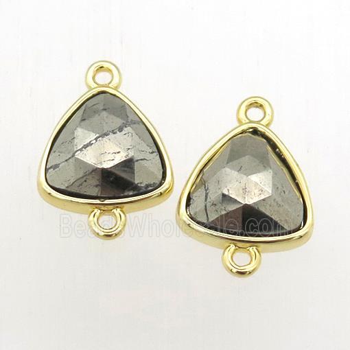 Pyrite triangle connector