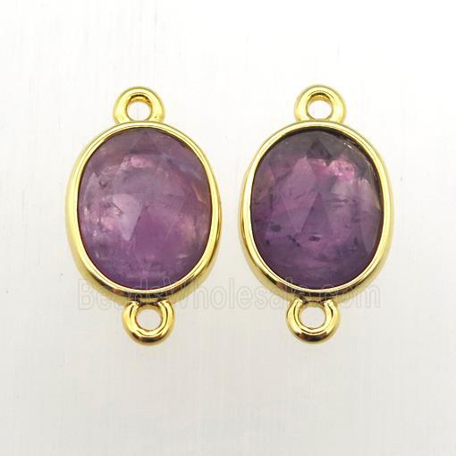 Amethyst oval connector
