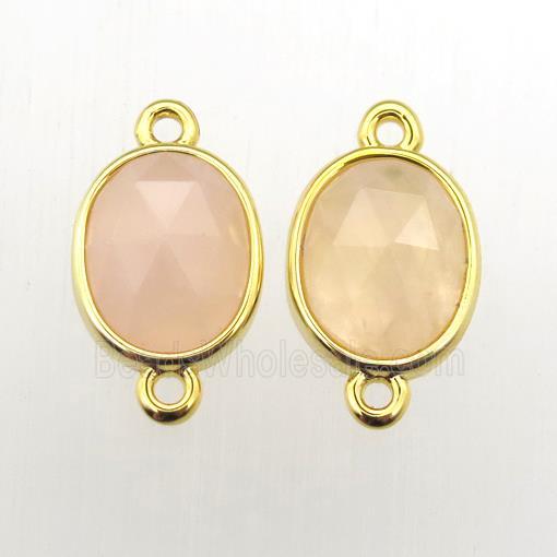 yellow MoonStone oval connector
