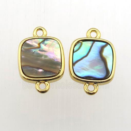 Abalone Shell square connector