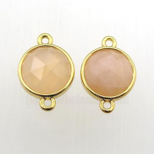 yellow MoonStone circle connector