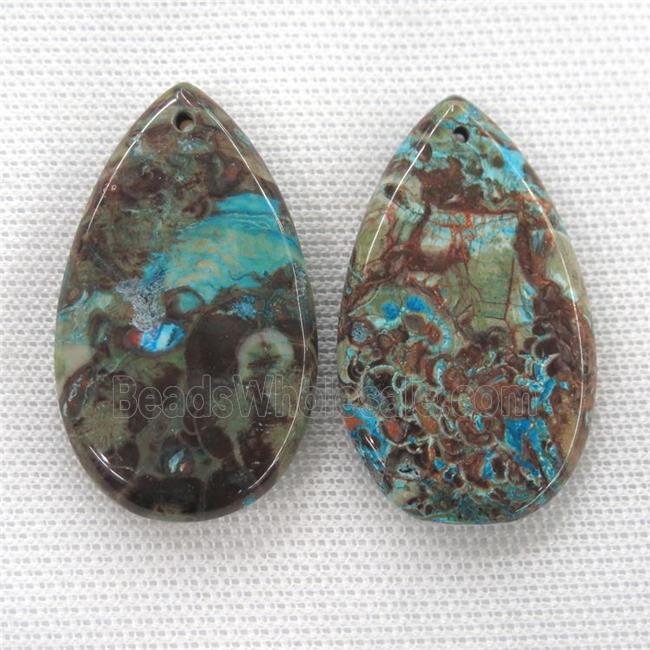 blue Ocean Jasper pendants, teardrop