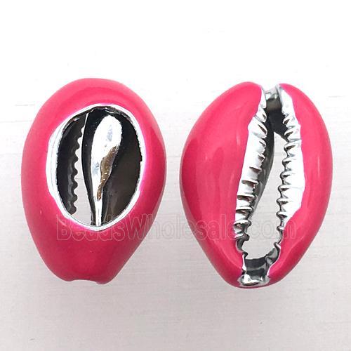 Conch Shell connector with hotpink enameling