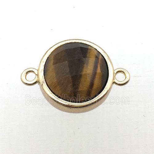 Tiger eye stone circle connector
