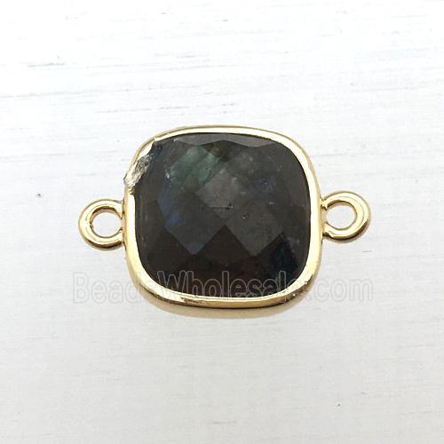 Labradorite square connector