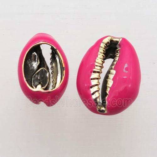 Conch Shell connector with red enameling