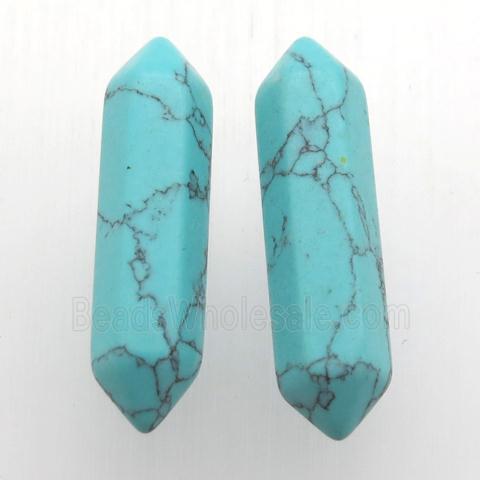 turquoise bullet without hole
