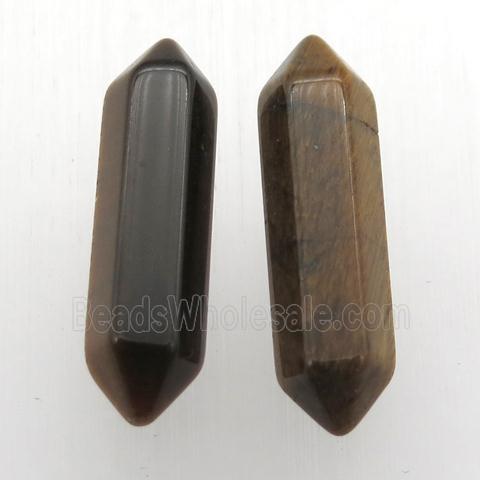 Tiger Eye Stone Bullet Undrilled Nohole