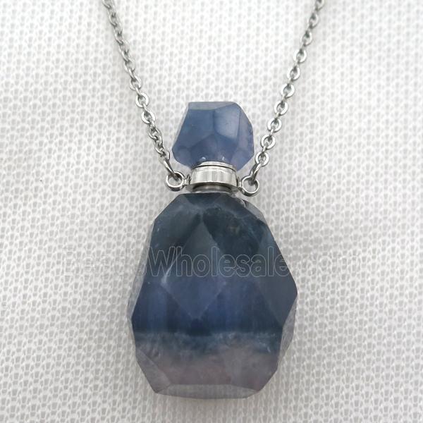 Fluorite perfume bottle Necklace