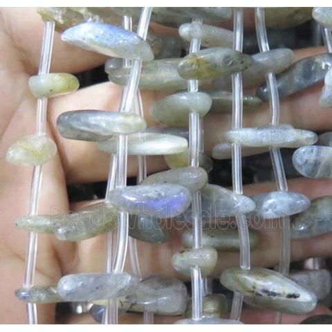 Labradorite chip bead, freeform