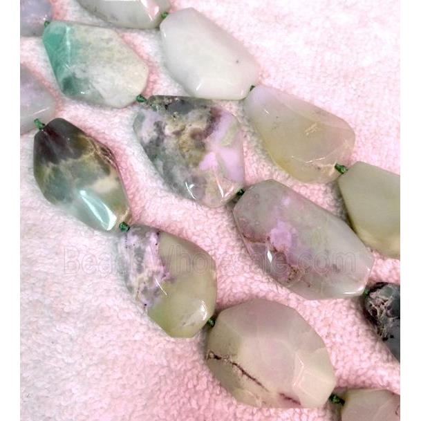 natural Chrysoprase beads, freeform