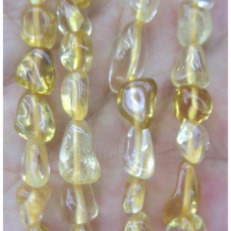 citrine bead chip, freeform