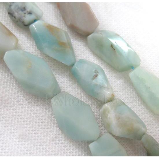 Amazonite bead, freeform